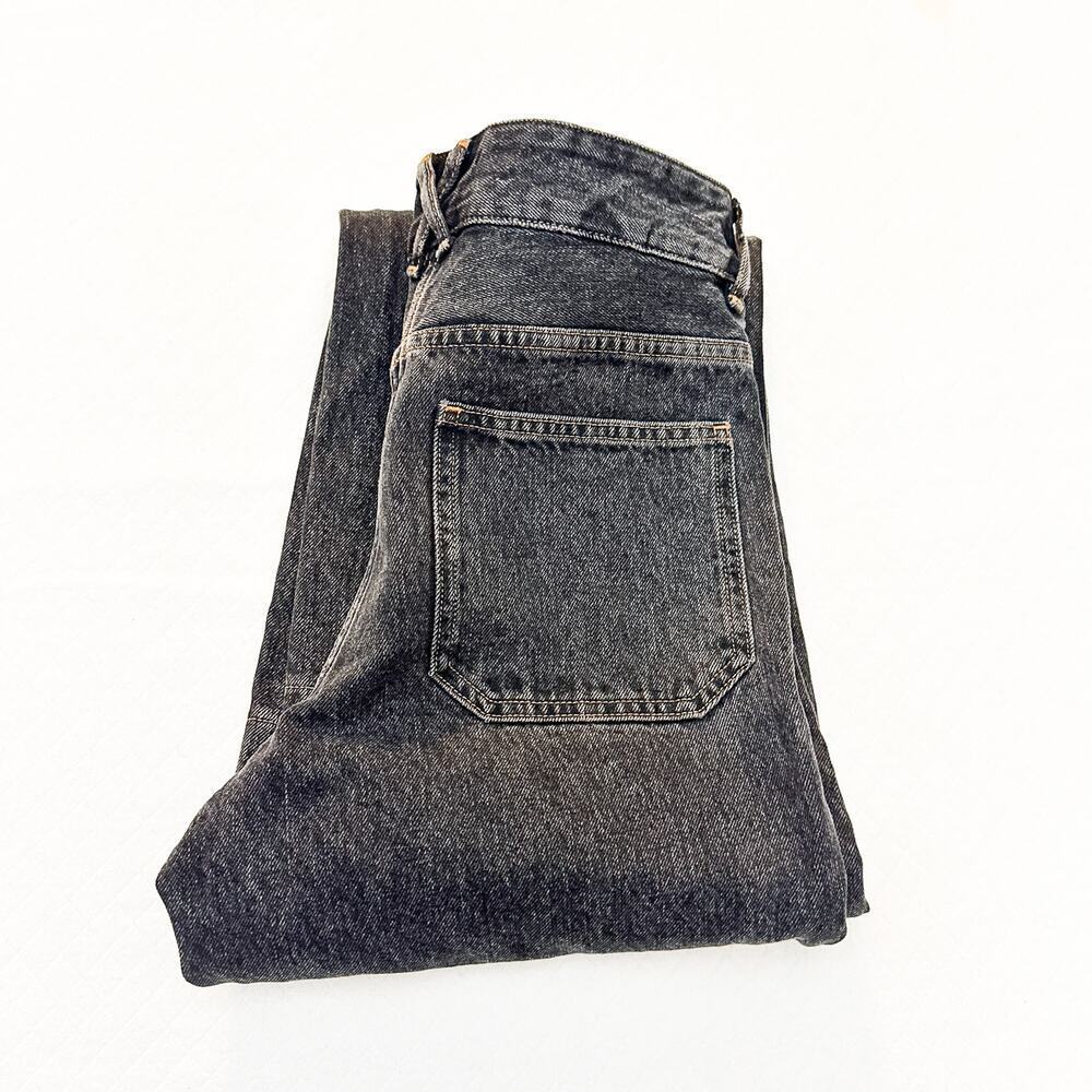 APC Rue Madame Paris Black Charcoal Wash Denim Jeans Mariner Style Size 26